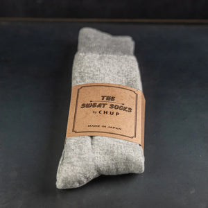 Chup Socks The Sweat Socks Grey Cotton folded