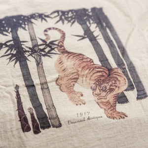 Dalees 7oz 1920s Loopwheeled Bamboo Tiger Tshirt Natural
