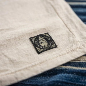 Dalees 7oz 1920s Loopwheeled Emblems Tshirt Natural