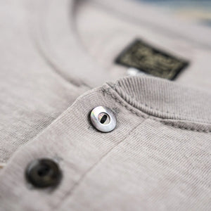 Dalees & 7oz 1920s Loopwheeled Henley Grey