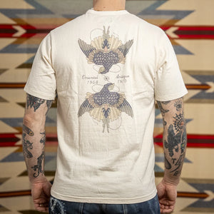 Dalees 7oz 1920s Loopwheeled Mirror Swallow Tshirt Natural