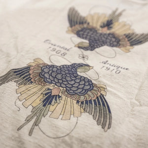 Dalees 7oz 1920s Loopwheeled Mirror Swallow Tshirt Natural