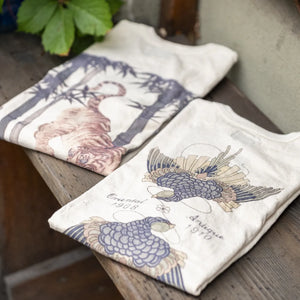 Dalees 7oz 1920s Loopwheeled Mirror Swallow Tshirt Natural