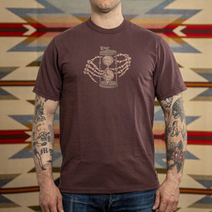 Dalees 7oz 1940s Loopwheeled Time Tshirt Maroon