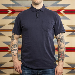 Dalees 8oz 1930s Loopwheeled Poloshirt Navy