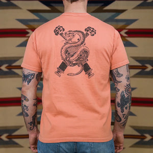 Deluxeware SDTS2601 10oz I Love Speed Loopwheeled TShirt Salmon Pink worn backside