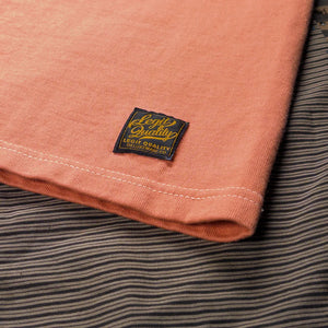 Deluxeware SDTS2601 10oz I Love Speed Loopwheeled TShirt Salmon Pink close up woven label
