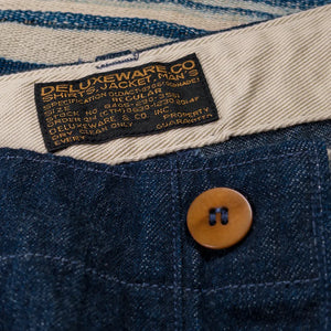 Deluxeware 946A 11oz Painter Denim MilSpec Trousers Indigo detail woven label