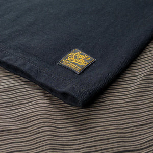 Deluxeware DXTS00 12oz Heavy Loopwheeled TShirt Black detail woven label