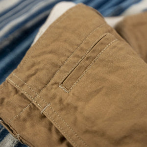 Deluxeware 1940s 946A Mil-Spec Chino Trousers Khaki Regular Straight