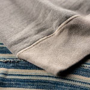 Deluxeware 20oz Loopwheeled Flat Seam Sweatshirt – Grey / Beige