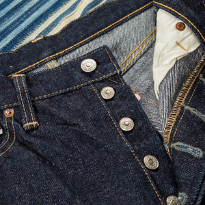 Deluxeware DX7022 22 ounce Heavyweight Selvedge Jeans Regular Straight detail button fly