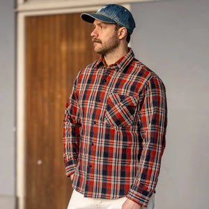 Deluxeware 20th Anniversary Betsy Ross DoubleWeave Flannel Shirt Red Blue White won lifestyle