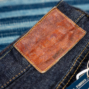 Deluxeware DX5015SF 15oz Rogue Denim Selvedge Jeans Regular Straight detail leather patch