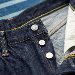 Deluxeware DX5015SF 15oz Rogue Denim Selvedge Jeans Regular Straight detail button fly