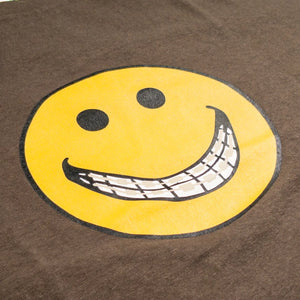 Dubble Works Tin Grins Printed Loopwheeled TShirt Sumikuro Brown close up print