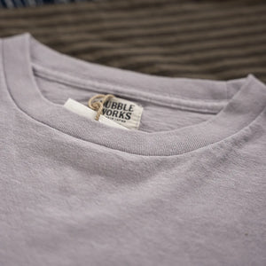 Dubble Works 5oz Oasis Loopwheeled TShirt Lavender detail collar