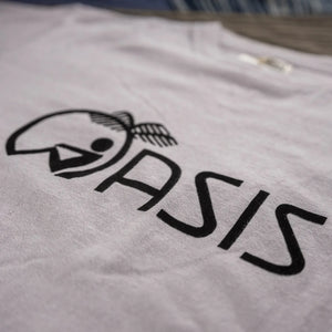 Dubble Works 5oz Oasis Loopwheeled TShirt Lavender close up print