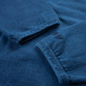 Dubble Works 9oz Heavyweight Loopwheeled Longsleeve – Indigo Dyed