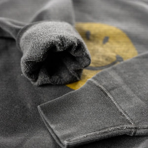 Dubble Works Smile Loopwheel Sweatshirt Sumikuro Black detail cuffs