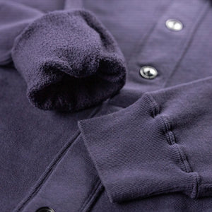 Dubble Works ‘Tsuri-Ami’ Loopwheeled Sweat Cardigan – Navy