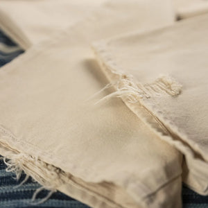 Edwin 14oz Natural Selvedge Jeans Damage Used Wide Straight detail used seam