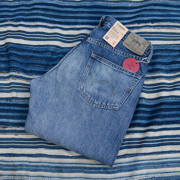 Edwin Regular Tapered Jeans – Blue Light Used / 14oz Kurabo Red Selvage Denim