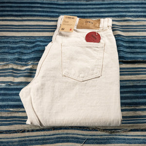 Edwin W Janis 14oz Kurabo Selvedge Women Jeans Natural Regular Straight folded