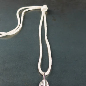 First Arrows Deerskin Leather Cord White example