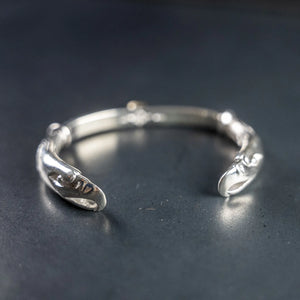 First Arrows Double Eagle Bangle 950 Silver BR296 both eagles