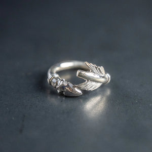 First Arrows First Arrow Ring Large 950 Silver R063 front