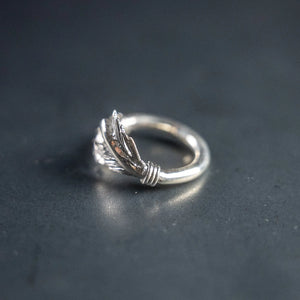 First Arrows First Arrow Ring Large 950 Silver R063 backside