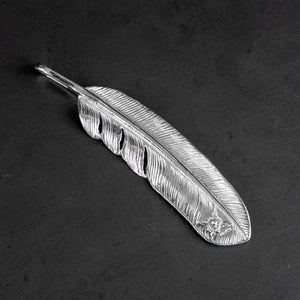 First Arrow’s Feather Pendant – 950 Silver / P-001R (L)