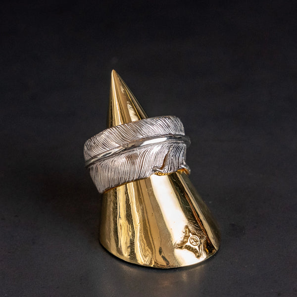 First Arrow’s Feather Ring – 950 Silver / R-015