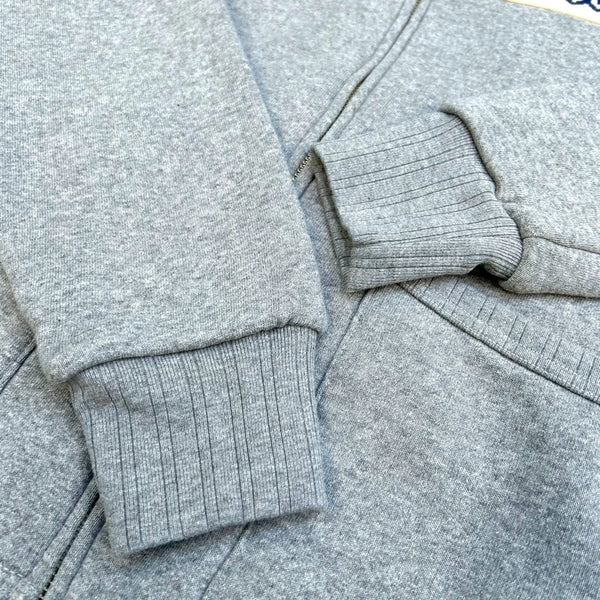 The Flat Head ‘Snow Pattern’ Full-Zip Loopwheeled Sweatshirt – Grey