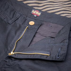 The Flat Head “The Darkest Hour” Chino – Black / Regular Tapered