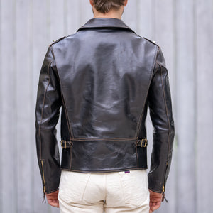 The Flat Head „Double Rider’s” Horsehide Leather Jacket – Black