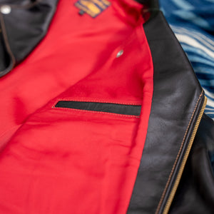 The Flat Head „Double Rider’s” Horsehide Leather Jacket – Black