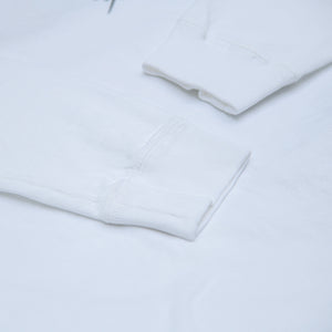 The Flat Head ‘Aces High’ 9,3oz Loopwheeled Longsleeve – White