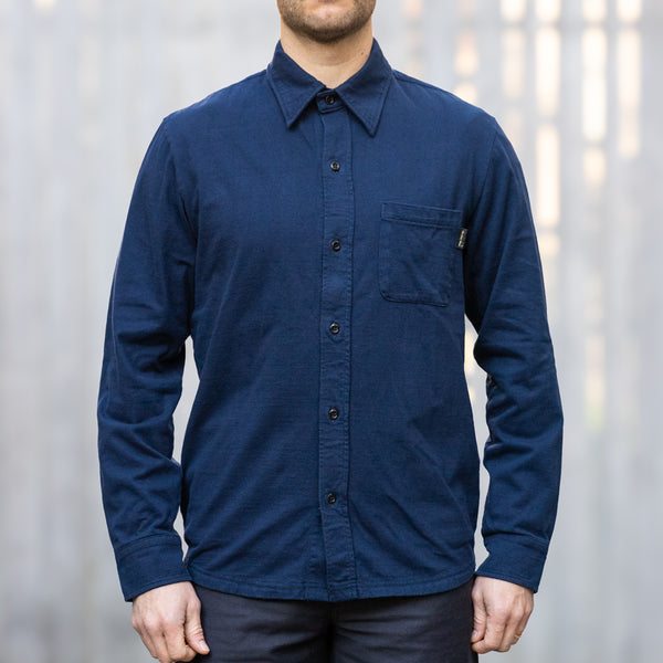 The Flat Head THC 9,7oz Loopwheeled Tailored Shirt – Navy