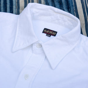 The Flat Head THC 9,7oz Loopwheeled Tailored Shirt – White