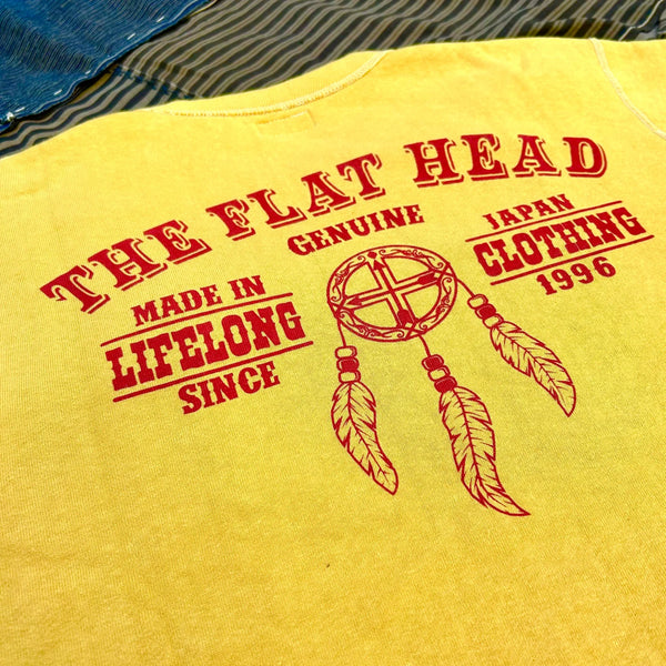 The Flat Head ‘Lifelong Clothing’ 12oz Loopwheeled Sweatshirt – Mustard