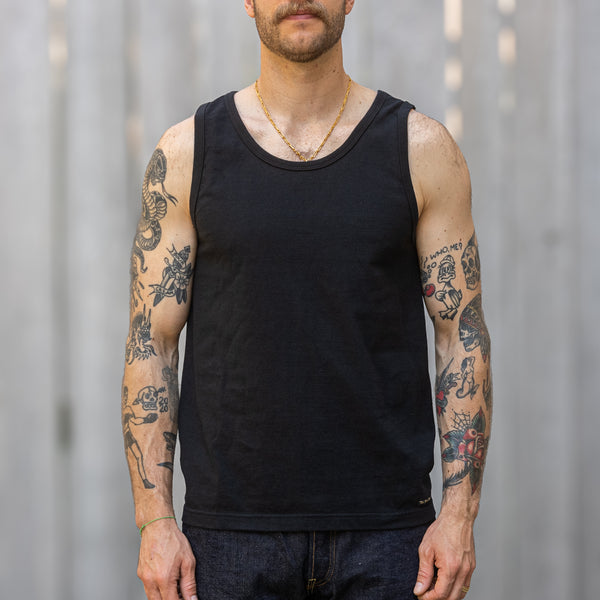 The Flat Head THC 9,7oz Heavyweight Loopwheeled Tank Top – Black