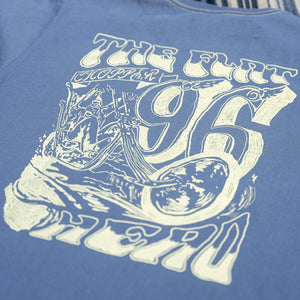 The Flat Head ‘Chopper’ 9.7oz Loopwheeled T-Shirt – Sky Blue