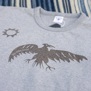 The Flat Head ‘Frontier Spirit’ 9.7oz Loopwheeled T-Shirt – Grey