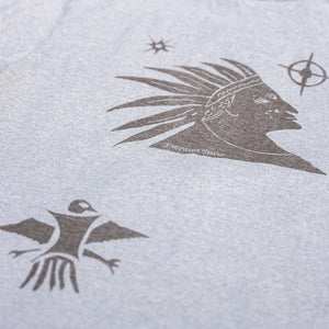 The Flat Head ‘Frontier Spirit’ 9.7oz Loopwheeled T-Shirt – Grey