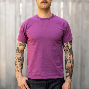 The Flat Head THC 9,7oz Heavyweight Loopwheeled T-Shirt – Purple