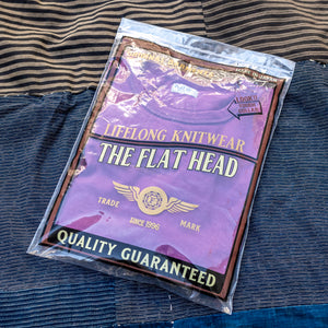 The Flat Head THC 9,7oz Heavyweight Loopwheeled T-Shirt – Purple