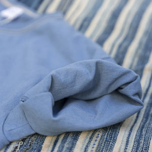 The Flat Head THC 9.7oz Heavyweight Loopwheeled T-Shirt – Blue