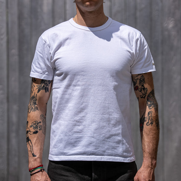 The Flat Head THC 9,3oz Heavyweight Loopweeled T-Shirt – White